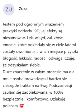 Opinia uczestniczki – lekkość i odwaga