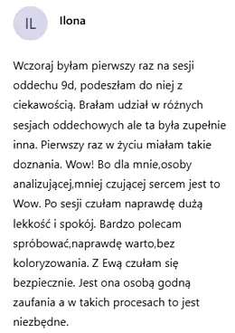 Opinia uczestniczki – efekt wow