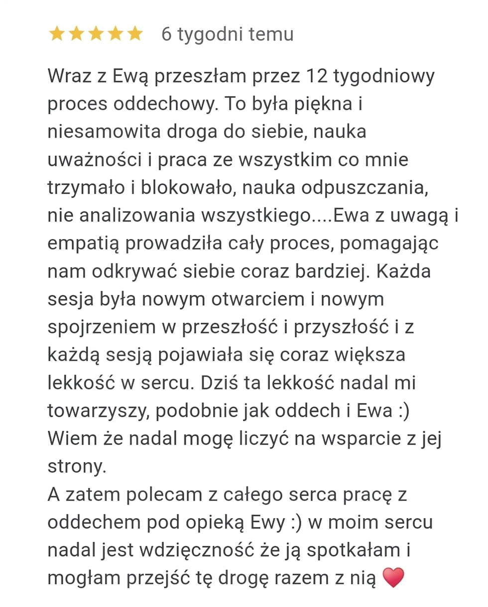 Wynik uczestniczki – 12 tygodni oddechu 9D