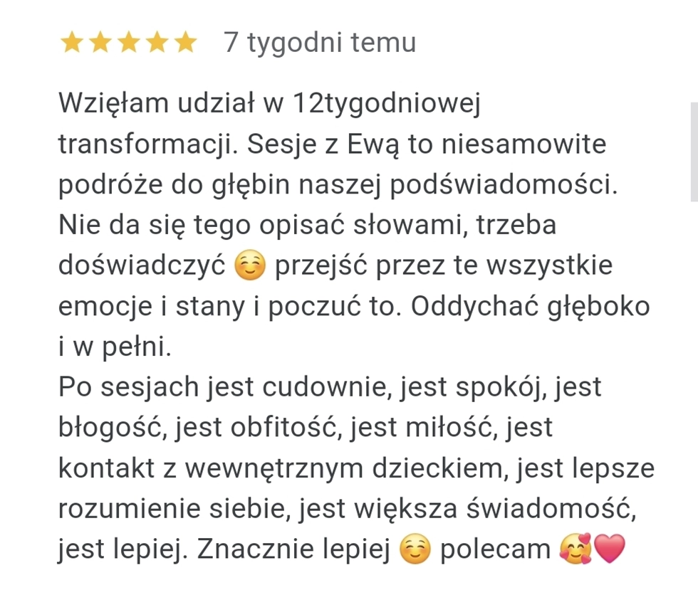 Wynik uczestniczki – 12 tygodni oddechu 9D