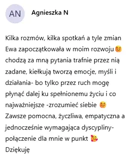 Opinia klientki – satysfakcja ze współpracy