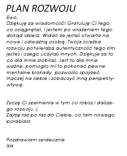 Opinia klientki – potwierdzenie oczekiwań